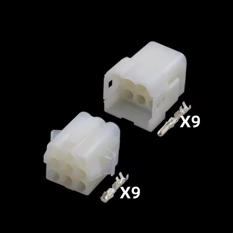 

1-20Sets DJ3091-3.5-11/21 9 Pin Jacket Automotive Connector Plastic with Terminal 03-09-2092 03-09-1092