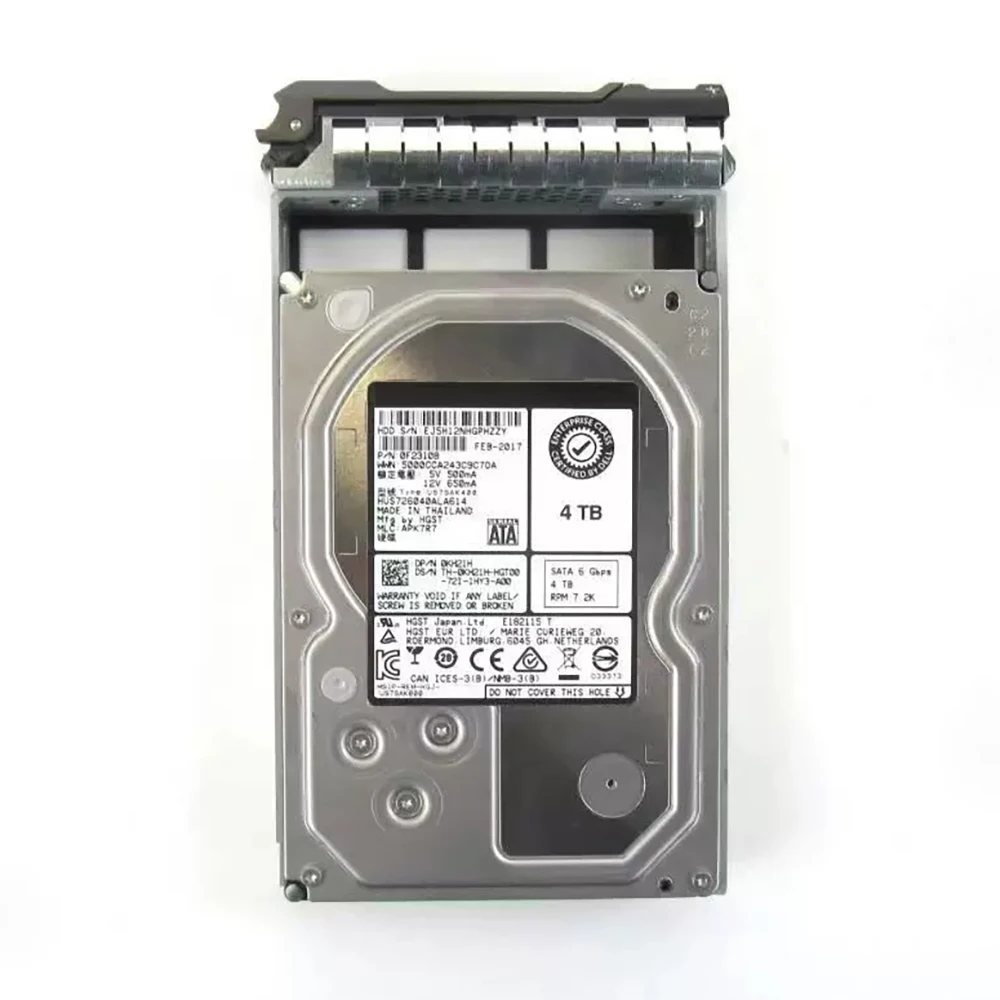 For DELL HDD 4T SATA 7.2K 3.5'' 0KH21H HUS726040ALA614 Server Hard Drive