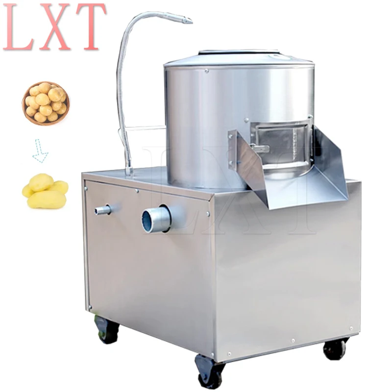 Commercial Electric Potato Peeler Machine Peeling Cleaning Industrial Washing Fruit Vegetable Washer