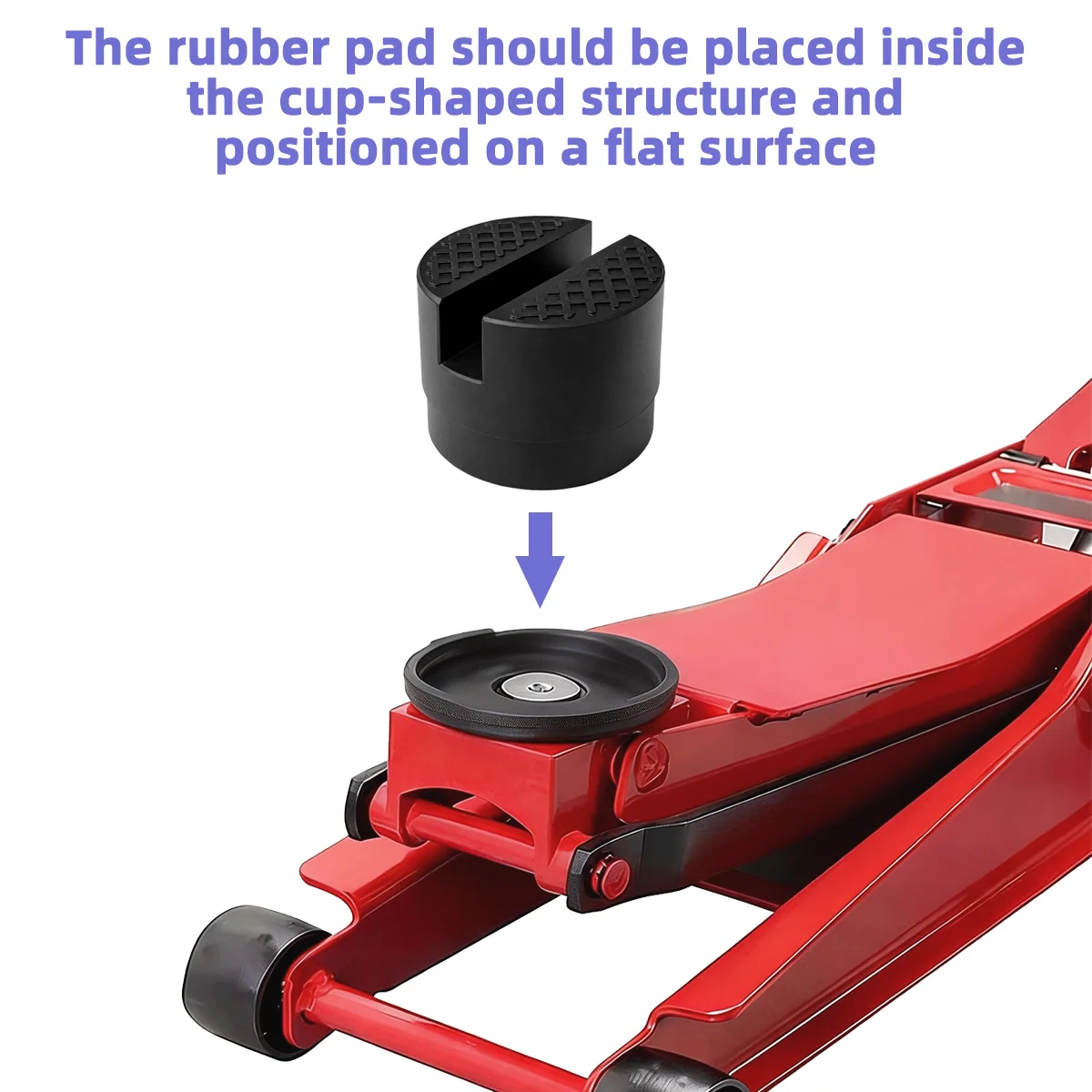 1PC/2PCS Universal Anti Slip Heavy Duty Rubber Jack Pad Floor Lifting Support Block Car Chassis Protector Auto Jack Accessory