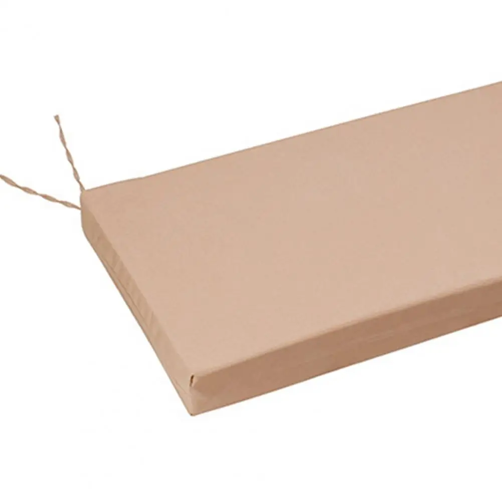 High-density Sponge Cushion Waterproof Outdoor Bench Cushion with Non-slip Pad Removable Cover Patio Furniture for Garden