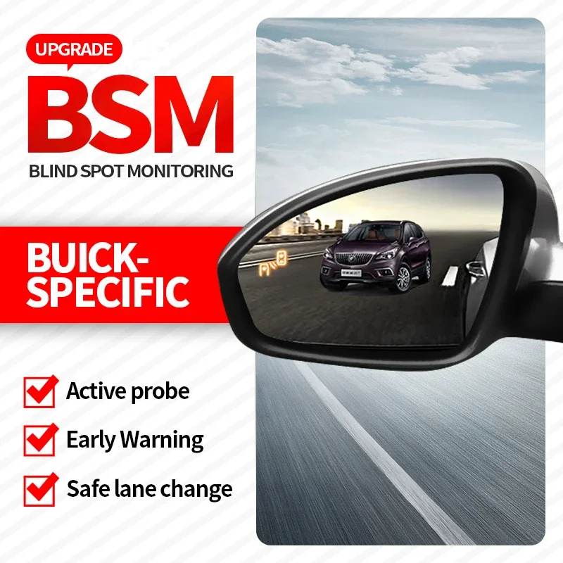 For Buick 77Ghz 24Ghz Radar Car Blind Spot Mirror Radar Detection System BSA BSM Monitor Change Assist Parking Radar Warning