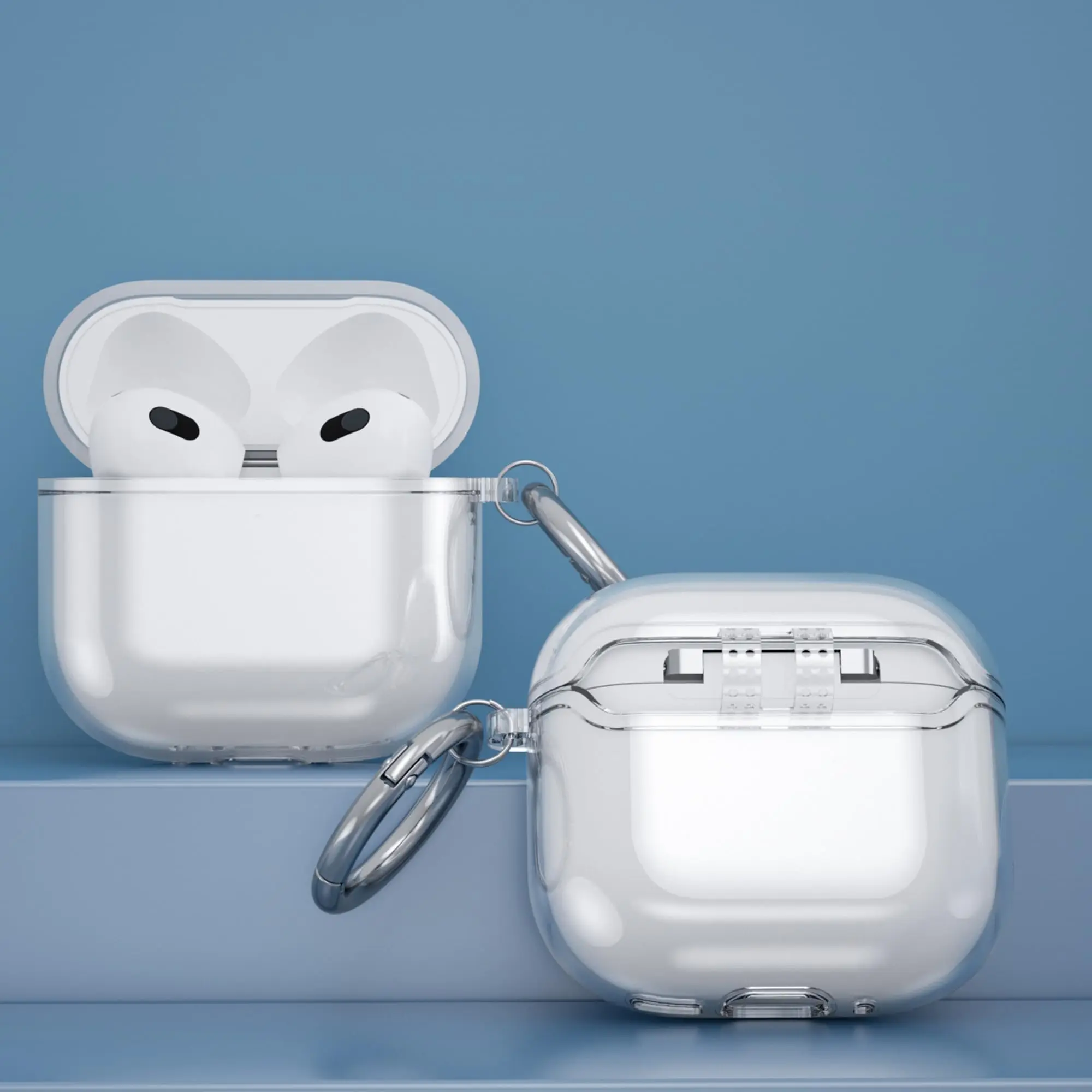 新しい Airpods 4 Bluetooth イヤホン ANC ワイヤレスヘッドフォンイヤフォンとクリーニングキットノイズキャンセリングクリアケース Airpods 4