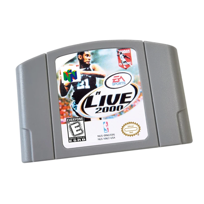 Console de cartouche de carte de jeu N64, version US et EU, NBA Live 2000