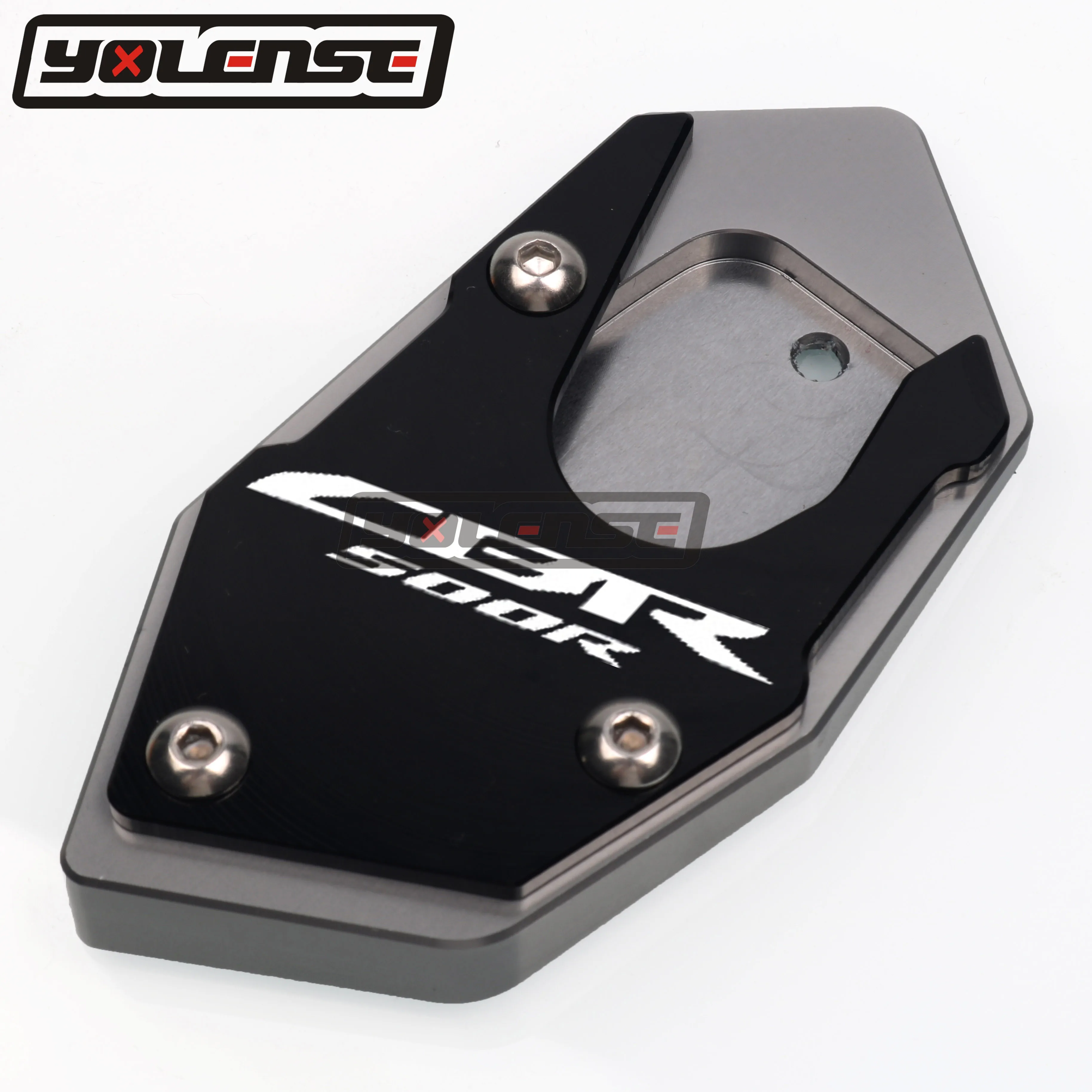 For HONDA CB500X CB400X CBR500R CBR 500R Motorcycle CNC Kickstand Foot Side Stand Extension Pad Support Plate Enlarge Stand