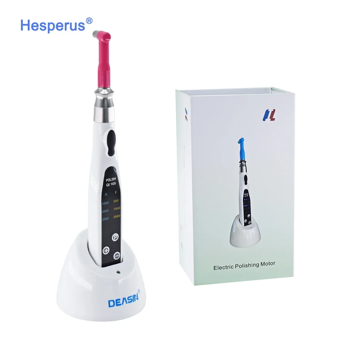 Den tal Electric Polishing Motor Straight Prophy Handpiece Disposable Head 500-3000 rpm for Teeth Polisher Whitening