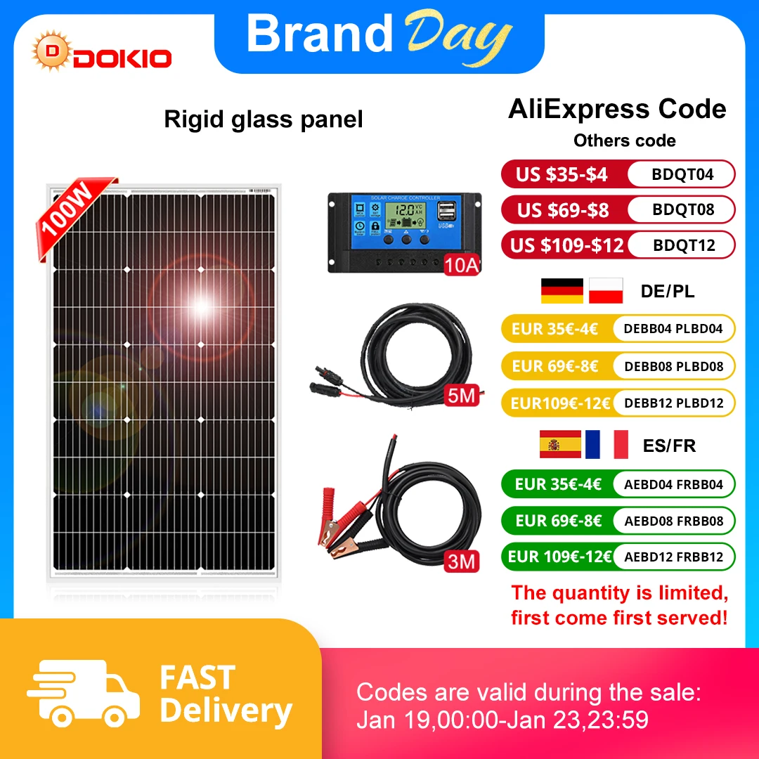 Dokio 18V 100Wset/2…