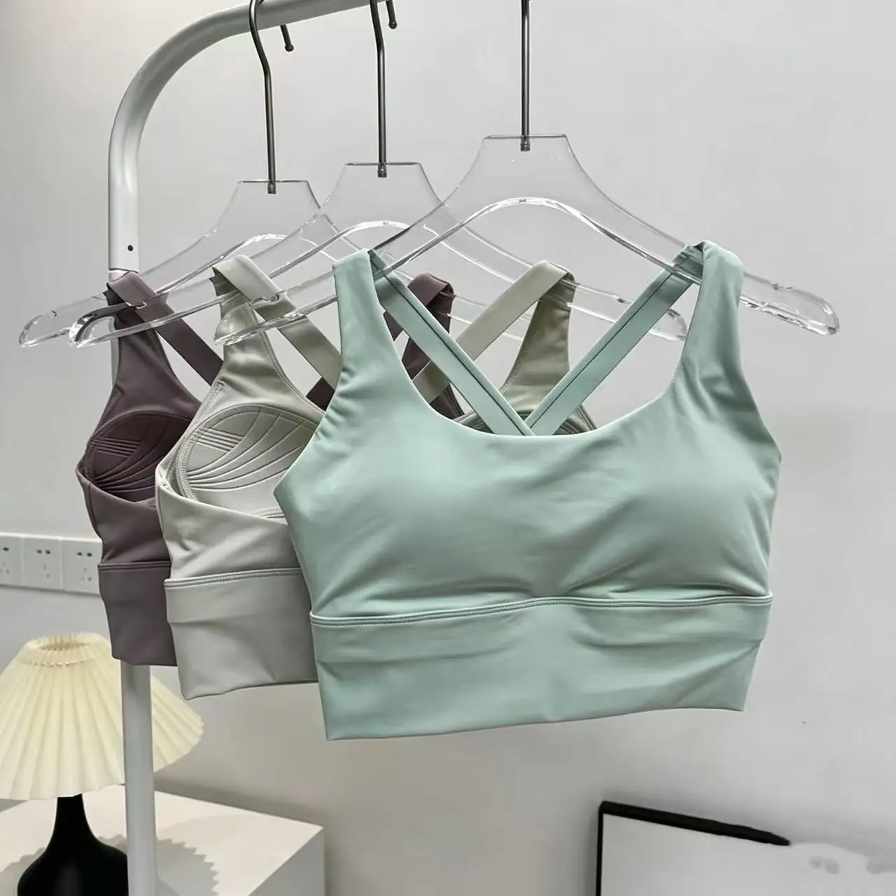 All-in-One Sport-BH-Kollektion: Hochintensiver, professioneller, stoßfester Lauf-BH für Yoga und Fitness, Sommerkleidung – Detail 11