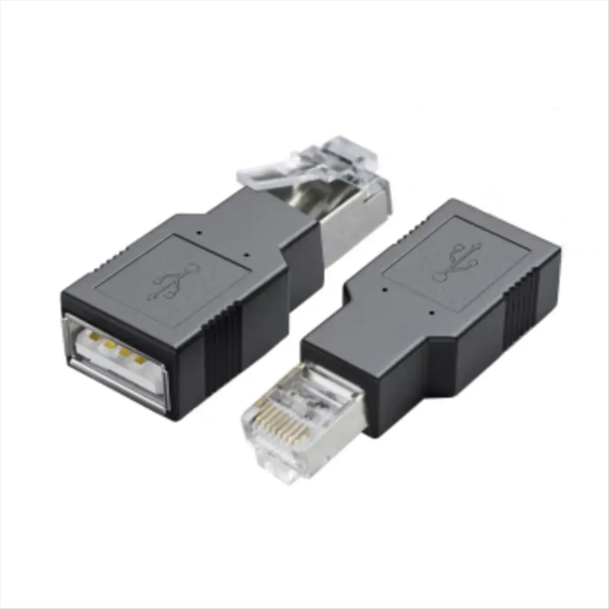 [VALUE PACK]2Pcs USB to RJ45 Ethernet Adapter for Routers Computer Use Networking Dongle 100Mbps