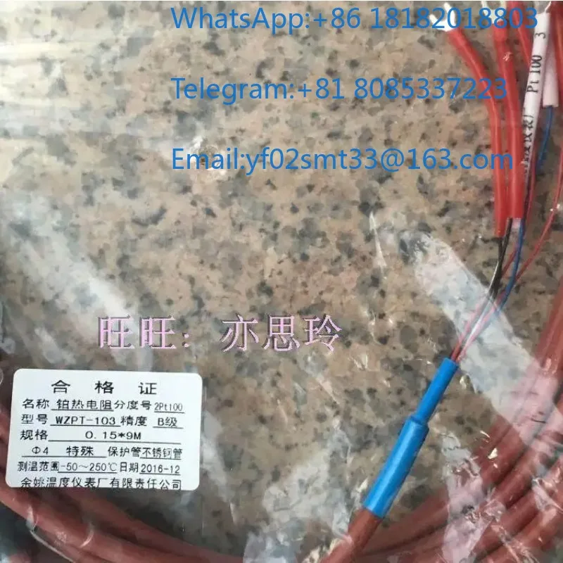 High Precision Temp Sensor WZPT-103 2PT100 Stainless Steel Platinum Probe