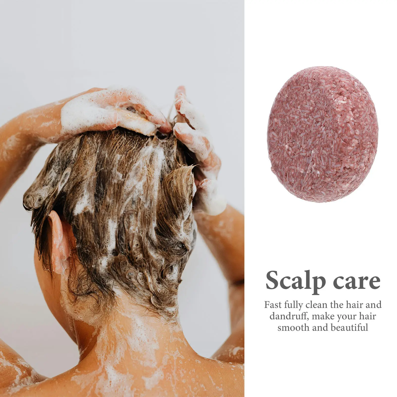 

60G Shampoo Bar for Hairs Washing Soap Darkening Moisturizing Fast Cleaning Travel Friendly Solid Shampoo for Home