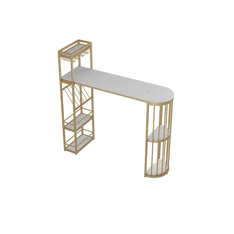 

Premium Light luxury bar table household marble table