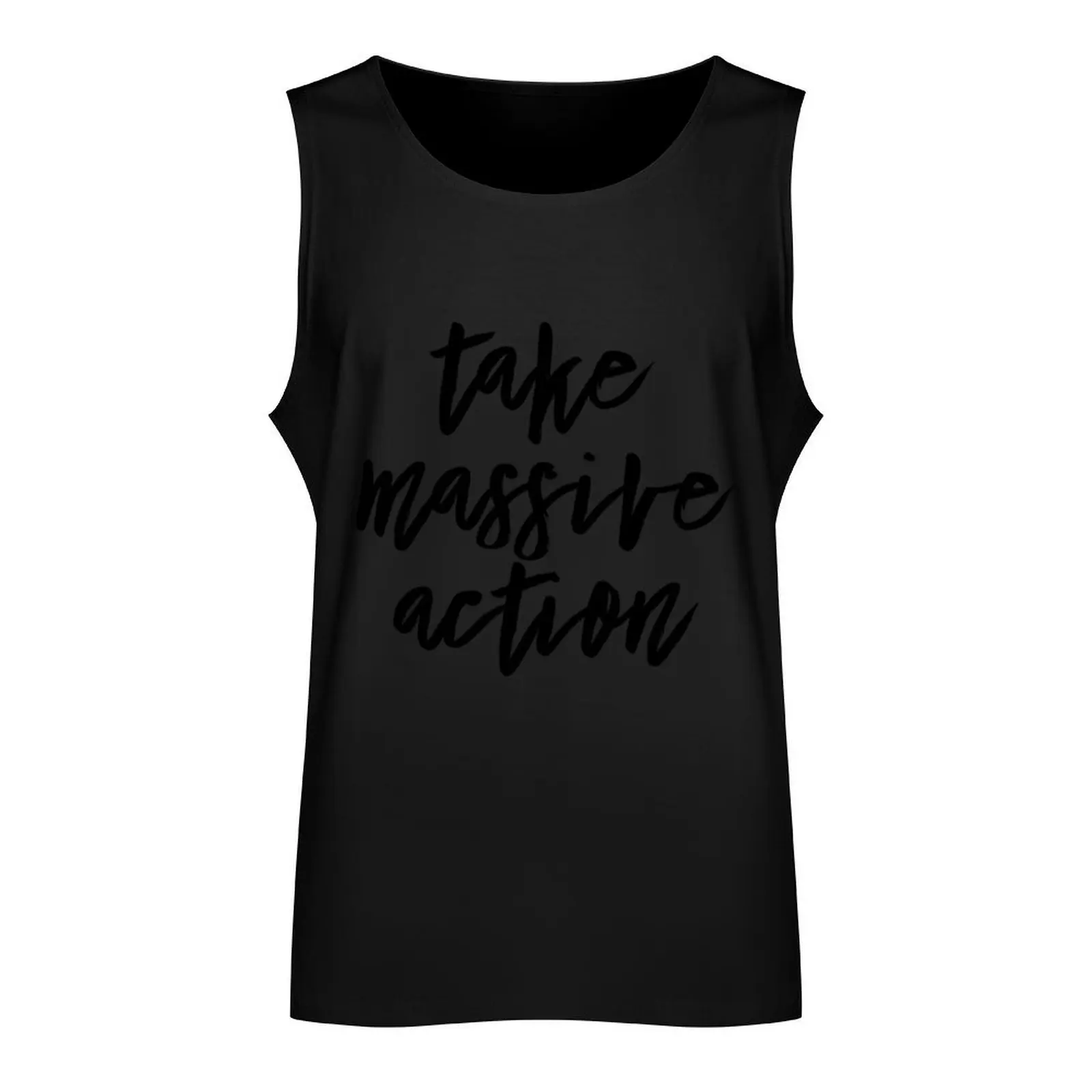 Take massive action Tank Top gym men Body man singlets for men