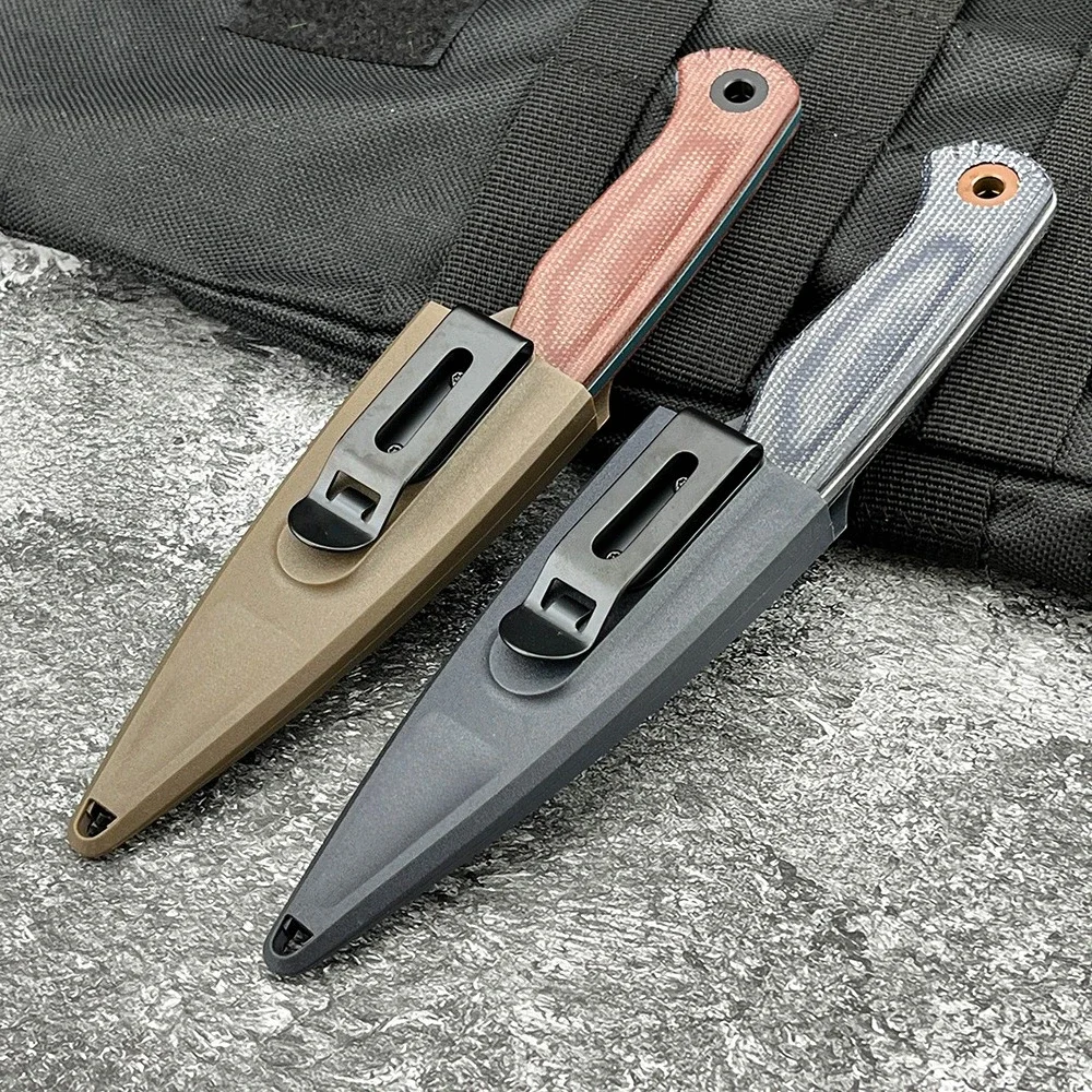 BM 203BT Dacian EDC Straight Knife Pocket Knife D2 Blade G10 Handle Outdoor Camping Picnic BBQ Adventure Practical Cutting Tools