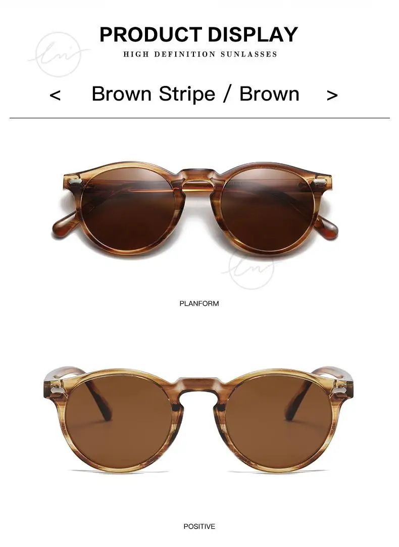 LM Klassische Runde Polarisierte Sonnenbrille Frauen Männer Tee Objektiv Outdoor Driving Shades Vintage Sonnenbrille Unisex UV400 Gafas De Sol – Detail 10