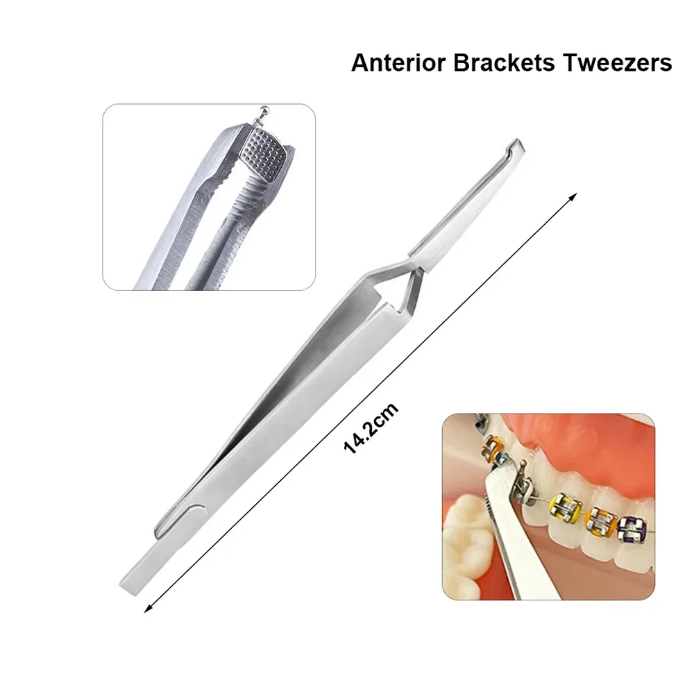 Dental Tools Orthodontic Tweezers Occlusal Paper Tweezers Posterior Buccal Tube Bonding Brace Holder Ortho Bracket Placer