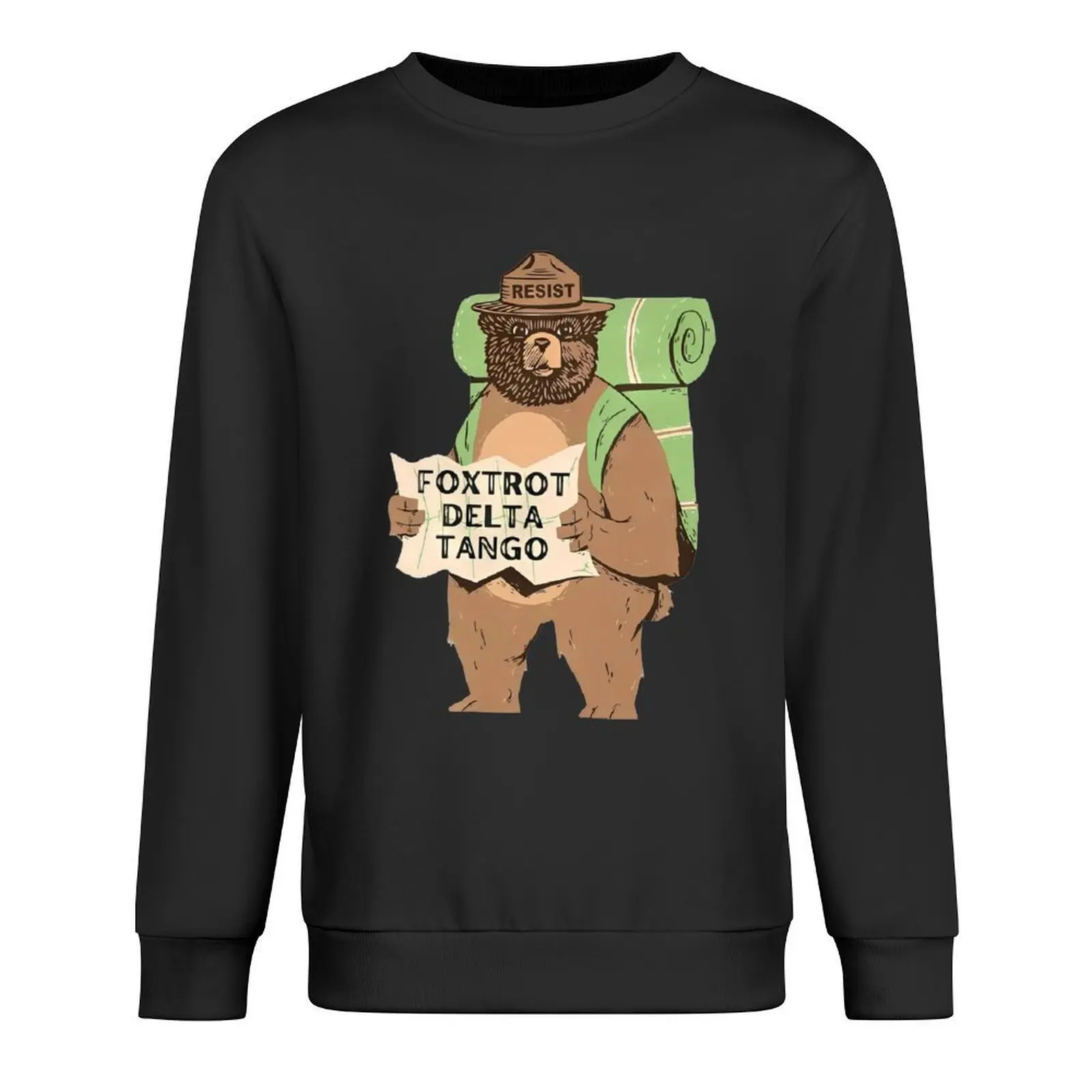 

Foxtrot Delta Tango Pullover korean style clothes winter clothes graphic t shirts men japanese style men sweatshirt