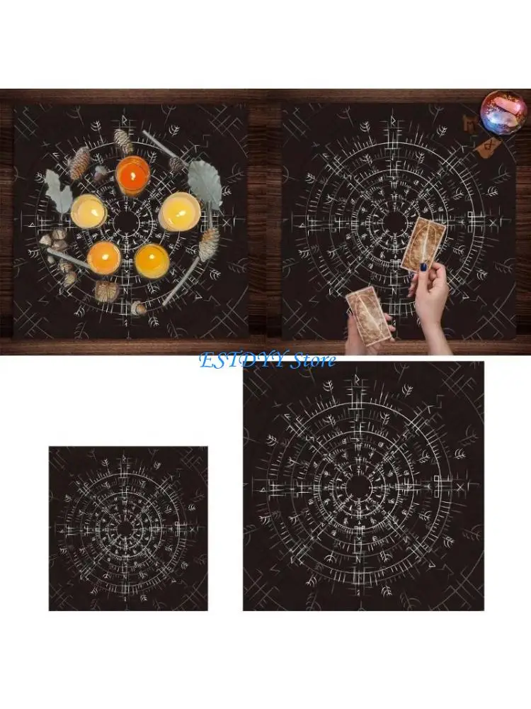 

G6DE Square Pendulum Mat Altar Tablecloth Board Game Card Pad Table Cloth