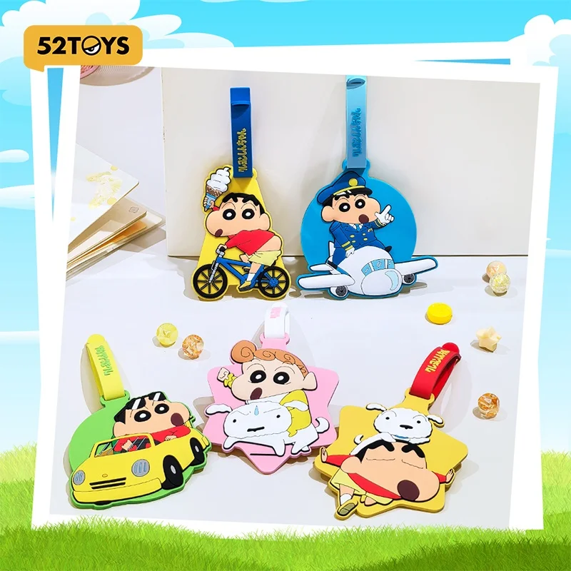 

Hot Crayon Shin-Chan Luggage Tag Travel Plane Cute Tag Anti-Lost Identification Sign Surprise Gifts For Boy Girl And Children