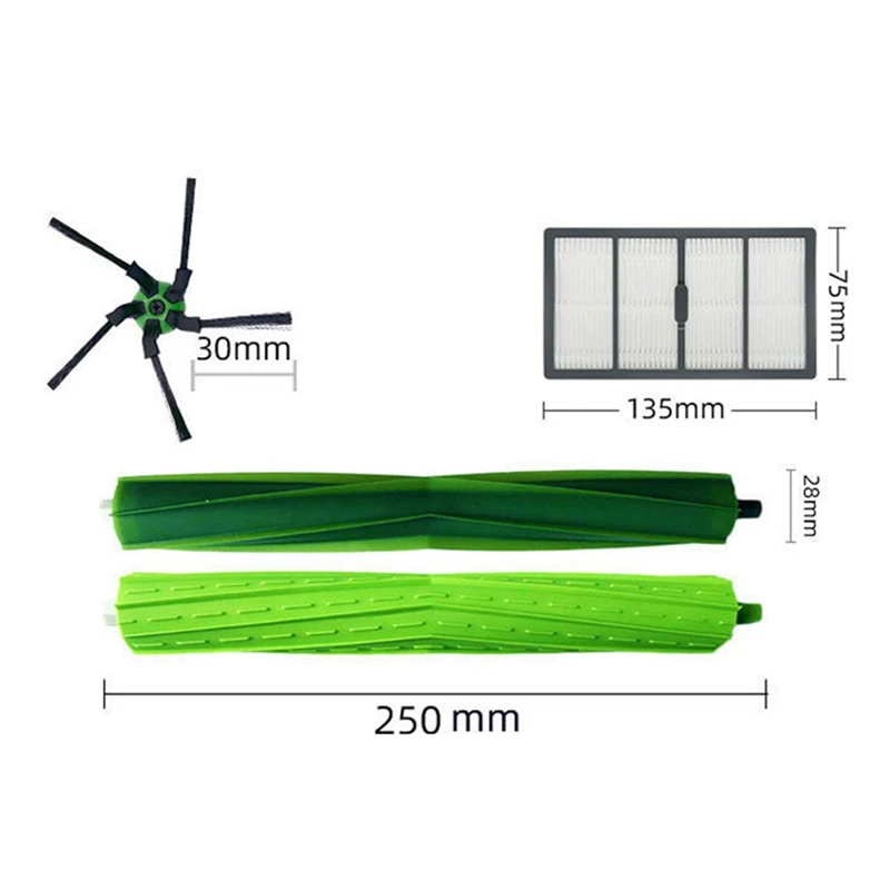 교체 부품 롤러 브러시 세트, Irobot Roomba S9 (9150) S9 + S9 Plus (9550), 진공 청소기 부품 액세서리 키트