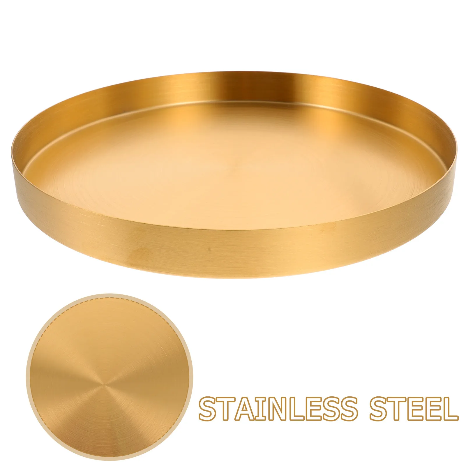 

Металлическая подставка для украшений из нержавеющей стали, компактный настольный органайзер для мелочей, ключей, колец, серег, украшений для туалетного столика