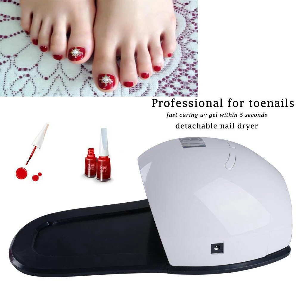 2 In 1 48w UV LED Nail Dryer Portable Gel Nail Polish Curling Lamps for Foot Therapy Nail Polish GEL CURING Fast Drying Tools