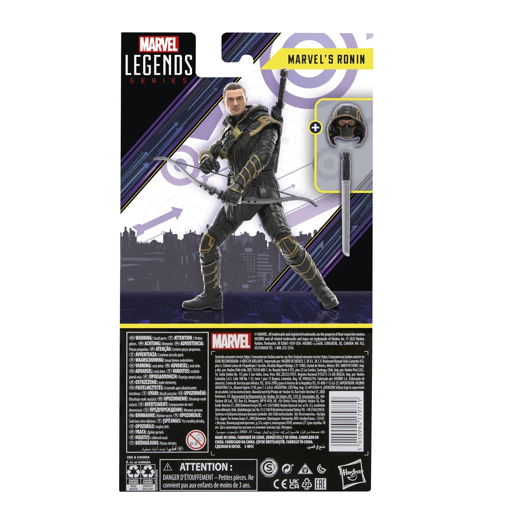 Hasbro-Marvel ATIONS End Series Ronin Hawkeye Anime Figure, 6 ", Modèle de figurine d'action, Jouets de collection pour garçons, Original, En stock