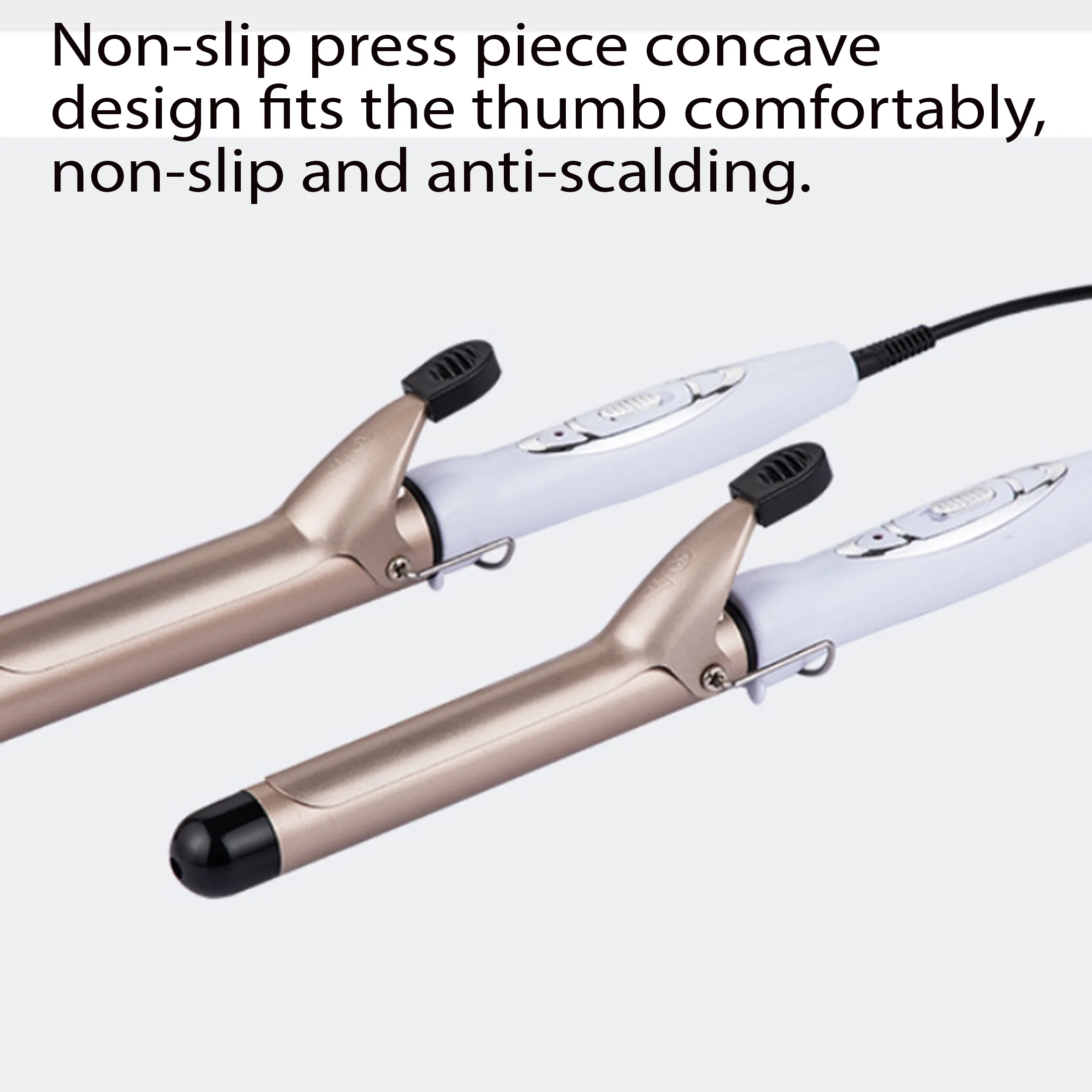

EU Curling Iron for Big Curls and Waves with Bangs, Negative lonDamage-Free Mini Student Perm Hair Curler