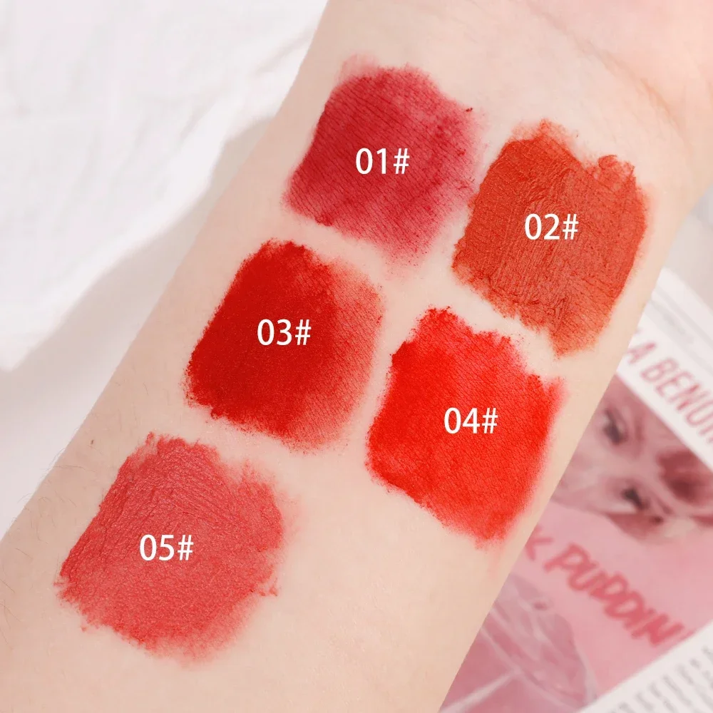 Weiche matte Schwamm lippen glasur nackt rosa Lip gloss feuchtigkeit spendend wasserdicht dauerhafte Antihaft becher Lippen tönung Pigment koreanische Kosmetik