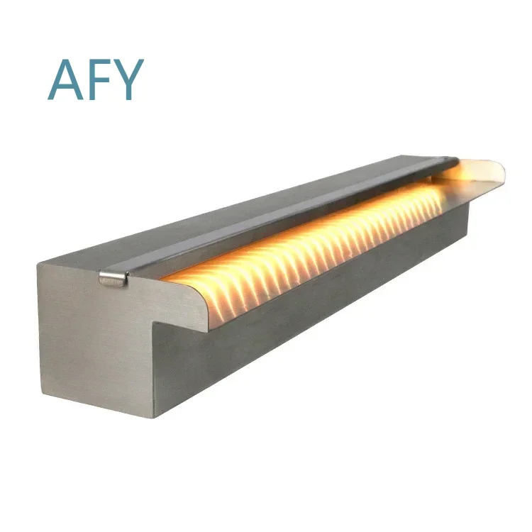 High Quality Stainless Steel Spillway Waterfall for Outdoor Pond Indoor Swimming Pool Water Feature for Garden Decoration