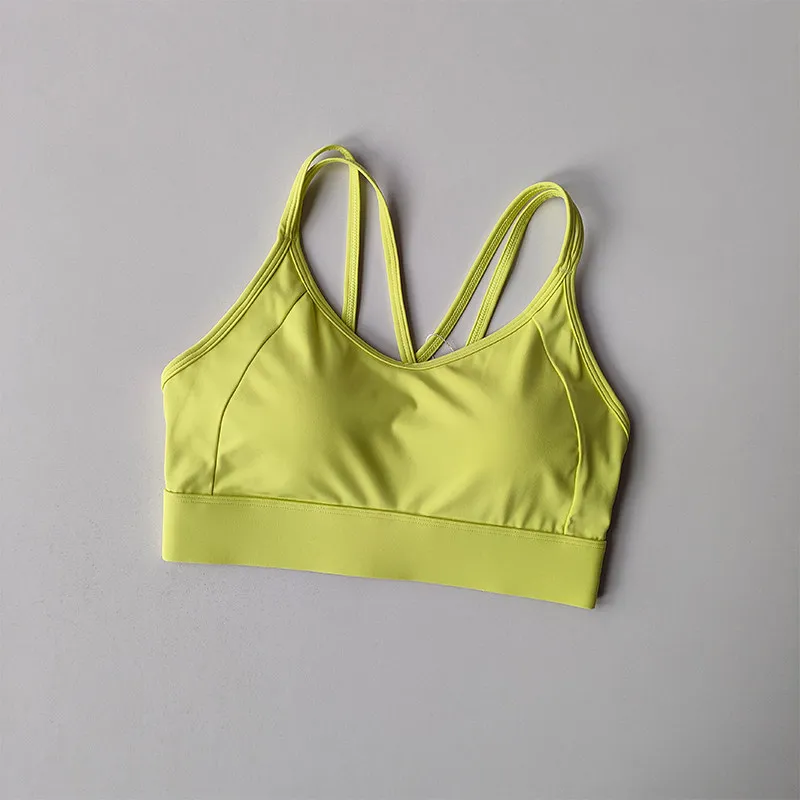 Hochintensiver Fitness-Sport-BH, stoßfest, verhindert Durchhängen, integrierter Stil, Laufunterwäsche, Kontrast-Weste-Top für Frauen – Detail 15