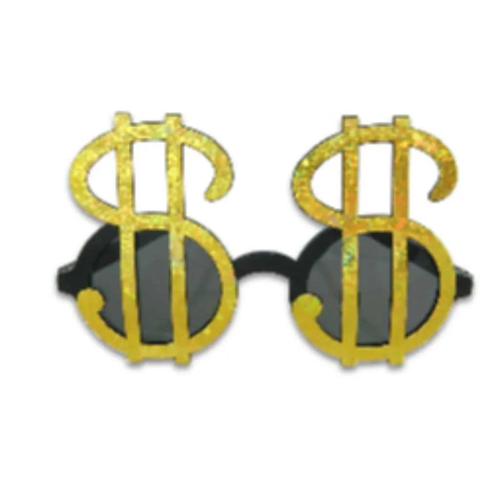 Accessoires de Costume d'Halloween, Collier et Bague de Style Dollar, Lunettes loufoques