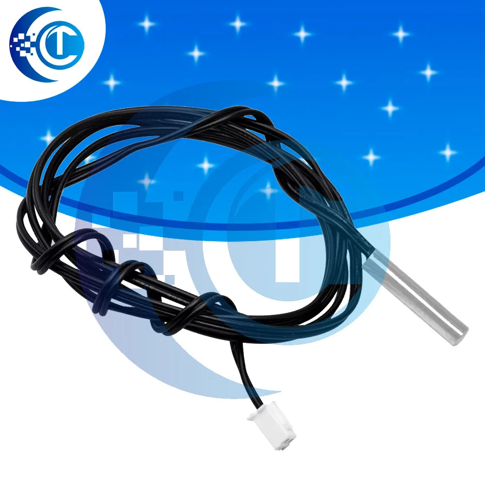 30CM 50CM 100CM 200CM 300CM  NTC Thermistor Temperature Sensor Waterproof Probe Wire 10K 1% 3950 W1209 W1401 cable