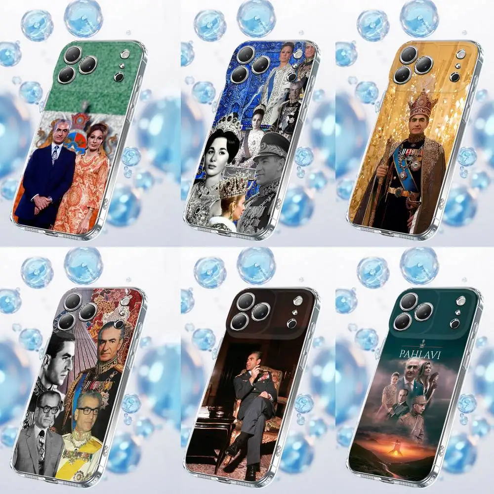 

Mohammad Reza P-Pahlavi Iran Phone Case For iPhone 17,16,15,14,13,12,11 Plus,Pro,Max,Plus,E,SE4,Air,Mini Transparent
