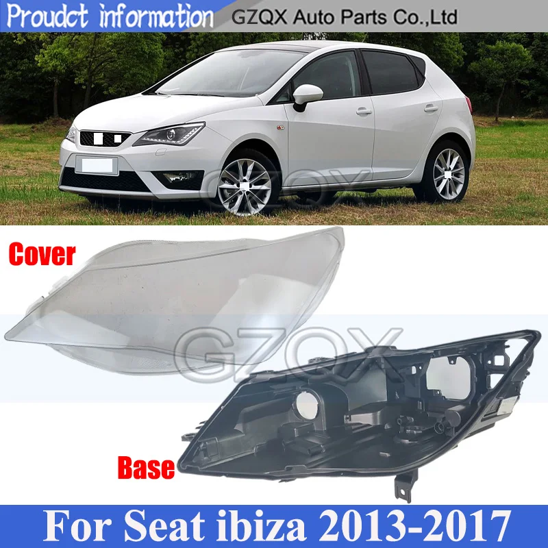 

CAPQX Headlight Base Cover Back Lid For Seat ibiza 2013-2017 Head Lamp Back House Rear Shell Headlight Cover Shell