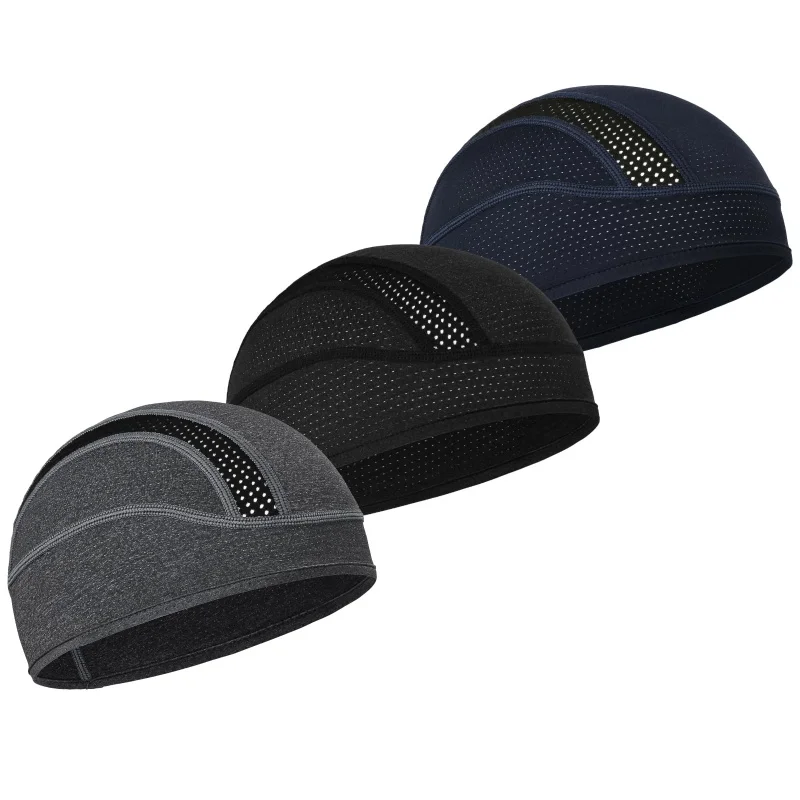 

Летняя сетчатая тонкая быстросохнущая шапка-бини для велоспорта, бега, туризма, спорта, для мужчин и женщин, с подкладкой