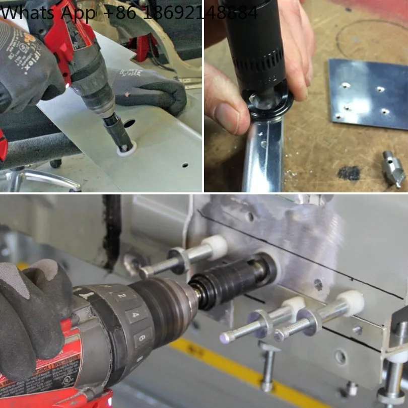 Aviation countersink sink head limit sleeve, depth limiter, vertical guide cup sleeve, threaded shank drilling positioning head