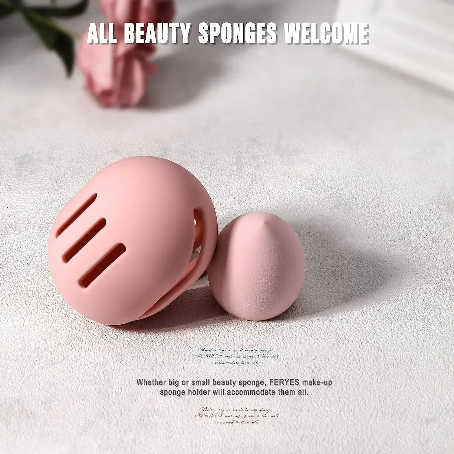 Makeup Sponge Storage Case Multi-hole Moisture-proof Transparent Beauty Sponge Holder Cosmetic Container Stand