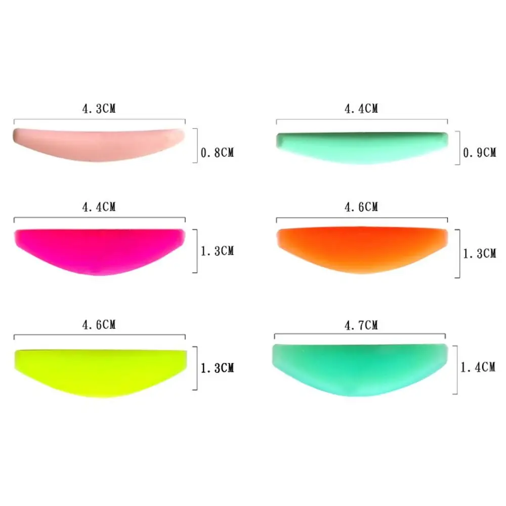 6 paia di accessori per il trucco in Silicone per ciglia Perm Pad strumenti per l'applicazione dell'estensione delle ciglia benda per gli occhi in Silicone riutilizzabile