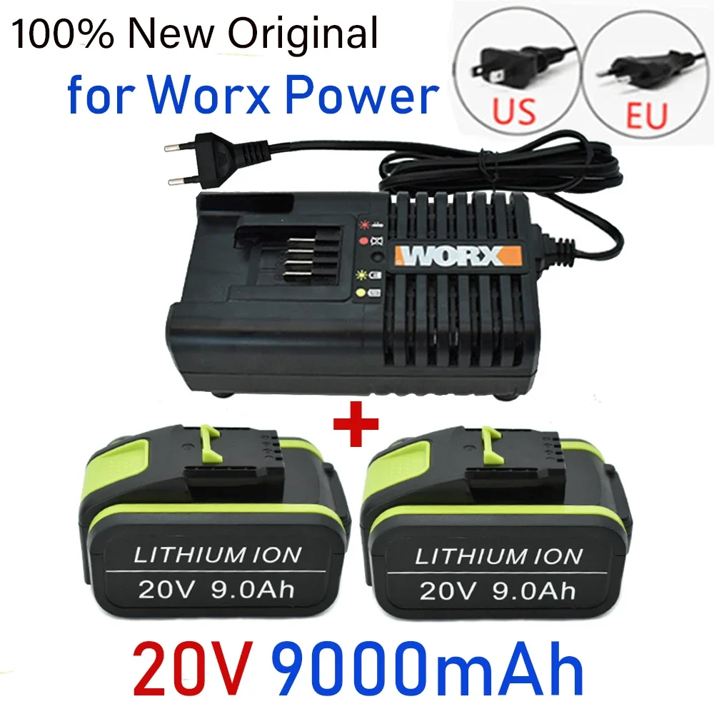 

Сменный литий-ионный аккумулятор Worx 20 В, 9000 мАч, макс. WA3551 WA 3551,1 WA3553 WA3641 WX373 WX390, аккумуляторный инструмент