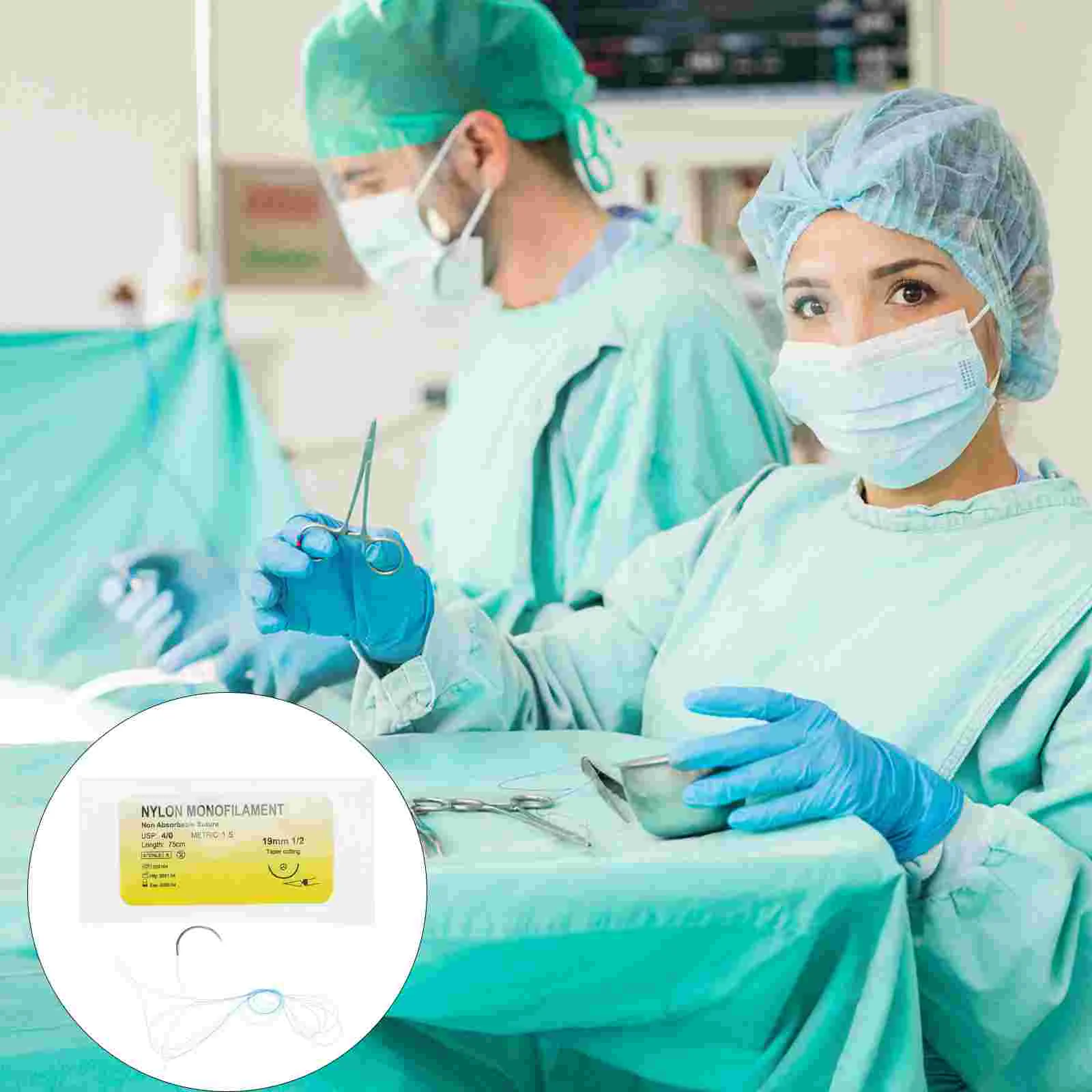 1pc Monofilament Thread Needle Suture Practice Kit Medical Teaching Tool Thread Suture Practice Equipment