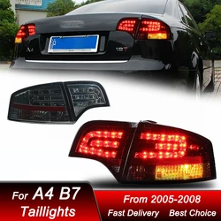 Car Tail Lights For Audi A4 B7 2005-2008 to new style full LED Tail Lamp Dynamic Turn Signal Light Tail Lamp Assembly