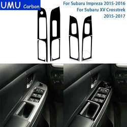 For Subaru Impreza 2015 2016/For Subaru XV Crosstrek 2015 2016 2017 Accessories Car Black Window Lifting Panel Trim Sticker