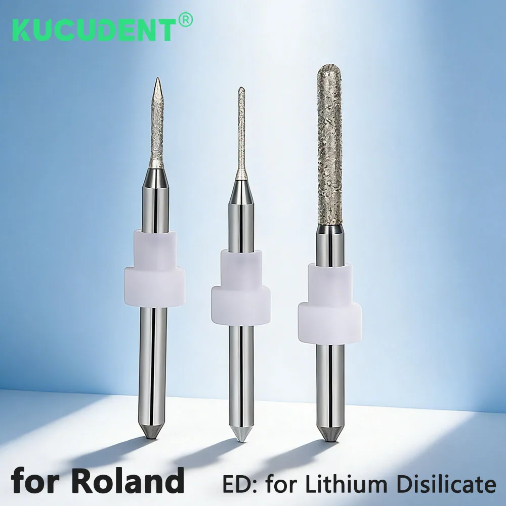 

Professional D3 Dental Glass Ceramic Milling Burs ED for Lithium Disilicate for Roland CAD CAM System Grinding Cutter Tool