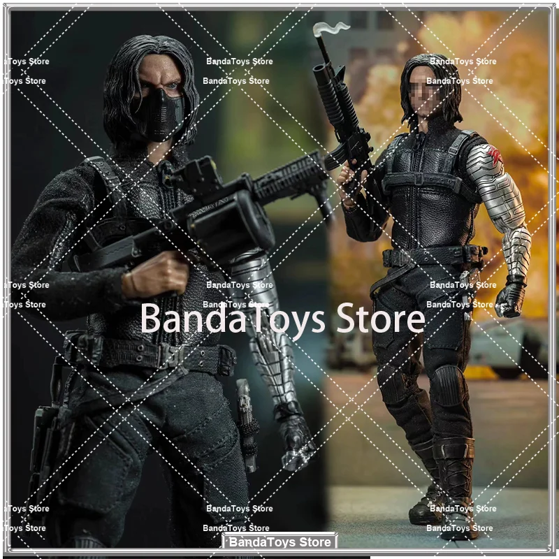 In Stock Original Nota Studio 1/12 Winter Soldier Deluxe Edition Captain America 2 Bucky Barnes Masked Killer Anime Model Toys