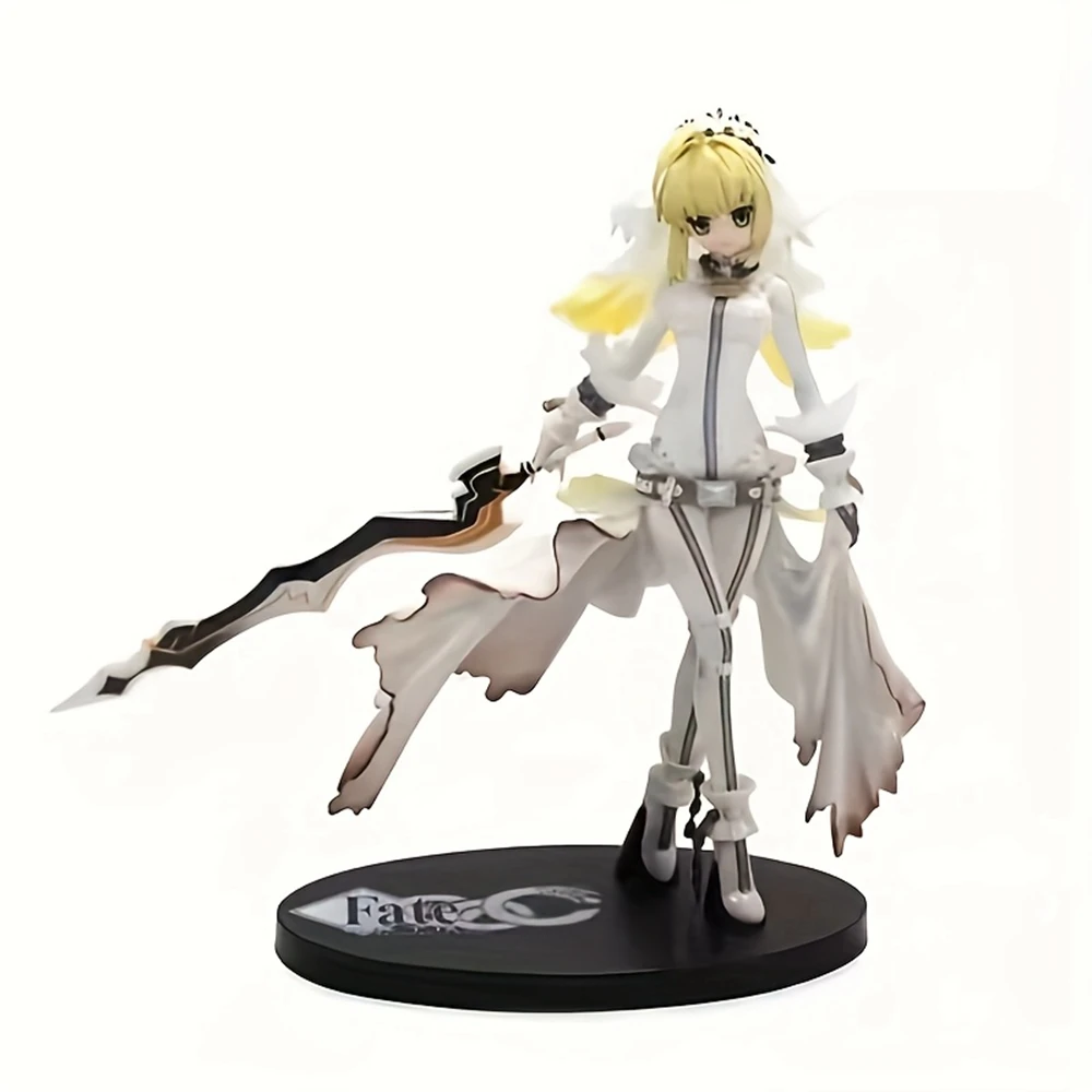 20CM Anime Fate/Grand Order Nero Claudius White Wedding Dress Model Toy Doll Collection Gift Action Figure PVC