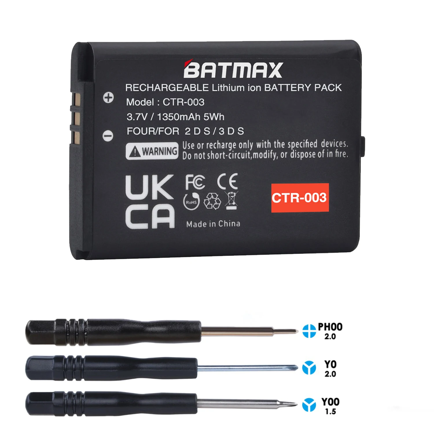 

Batmax CTR-003 Replacement battery 1350mAh Bateria For Nintendo Switch Pro Wireless Controller 3DS