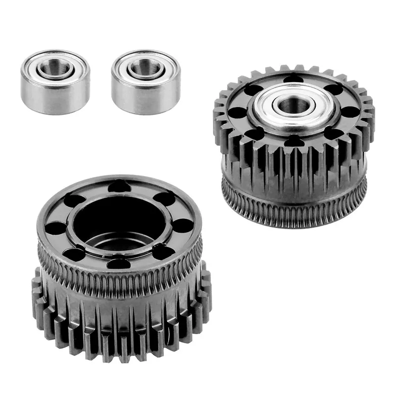 

Комплект экструзионных двойных шестерен из закаленной стали с нанопокрытием для аксессуаров для 3D-принтеров Creality K2 Plus