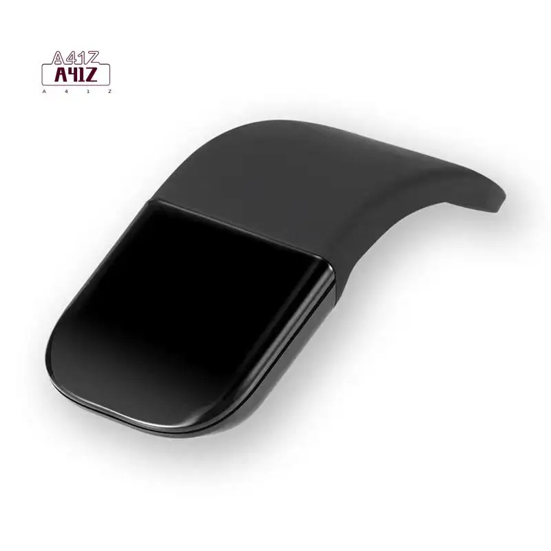 A41Z-Portable Wireless Curved Touch Mouse Foldable Ultra-Thin Silent Ergonomic Computer Mouse For PC Laptops