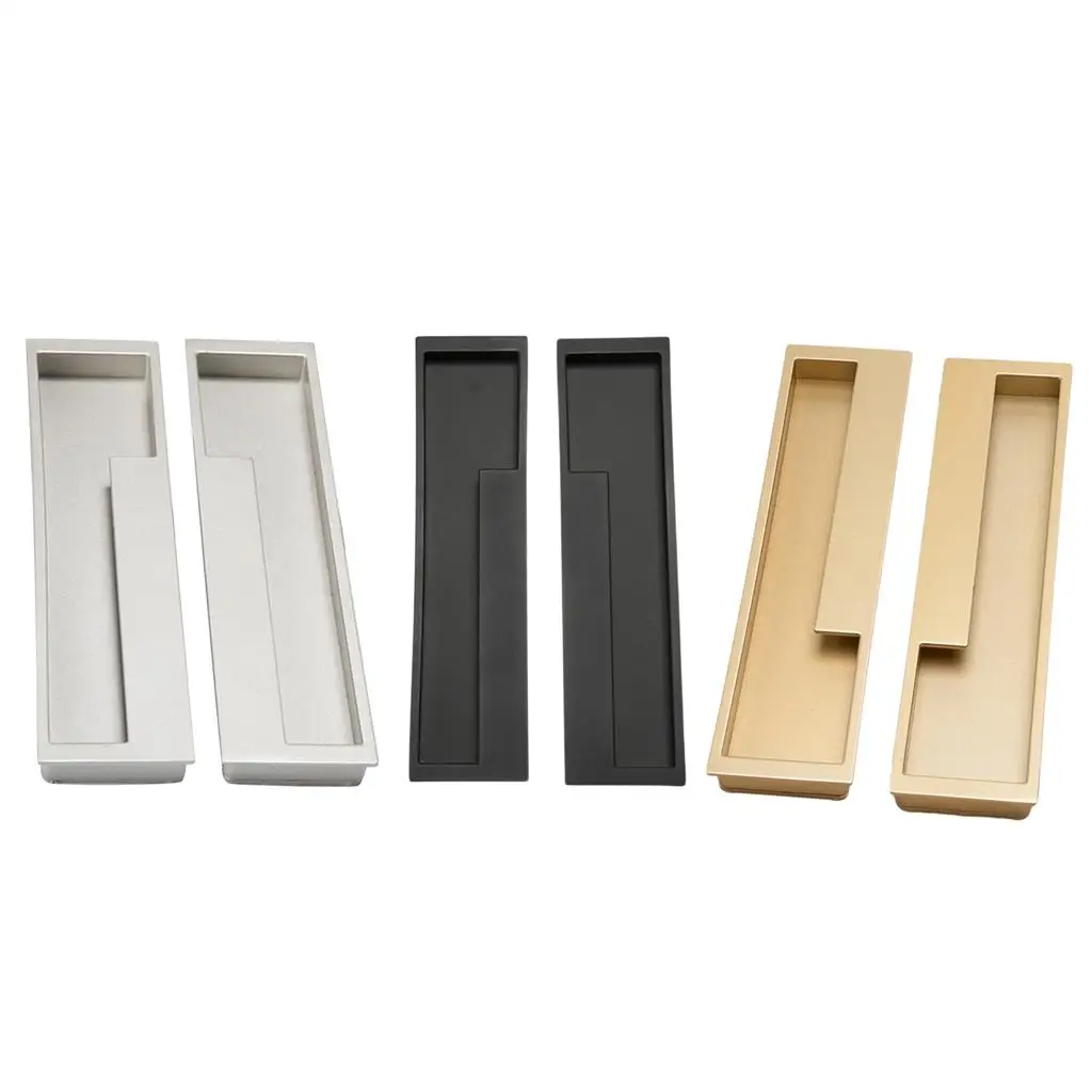 

Zinc Alloy Cabinet Handle Concealed Drawer Knob Safe Installation Hardware Pull for Modern Kitchen Cupboards